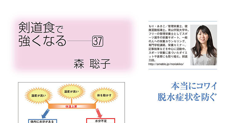 【コラム】剣道食で強くなる37 森聡子 -2011年8月号-