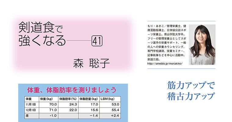 【コラム】剣道食で強くなる41 森聡子 -2012年1月号-