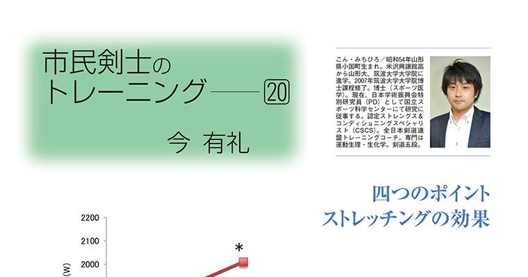 【コラム】市民剣士のトレーニング20 今有礼 -2013年2月号-