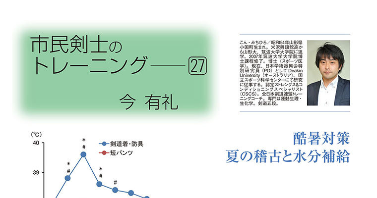 【コラム】市民剣士のトレーニング27 今有礼 -2013年9月号-