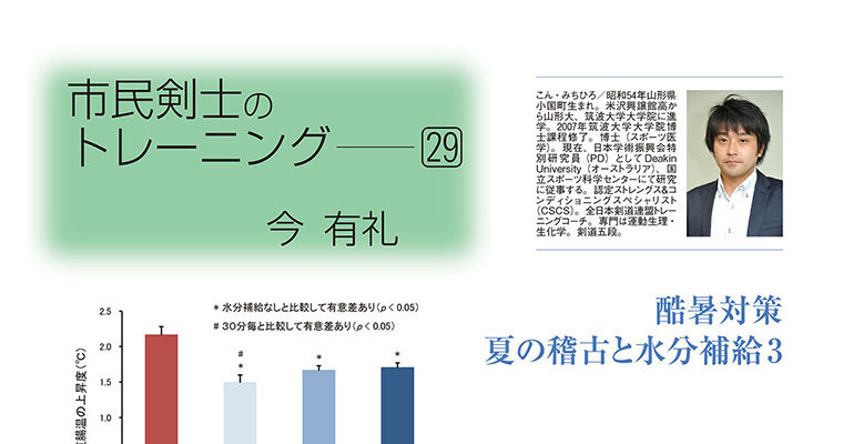 【コラム】市民剣士のトレーニング29 今有礼 -2013年11月号-