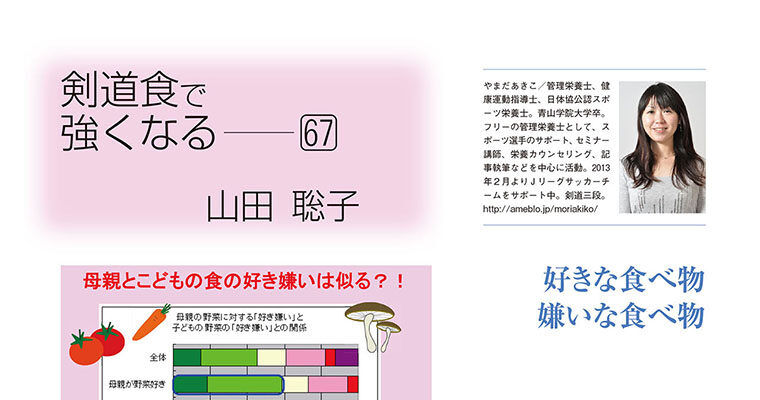 【コラム】剣道食で強くなる67 山田聡子 -2014年4月号-