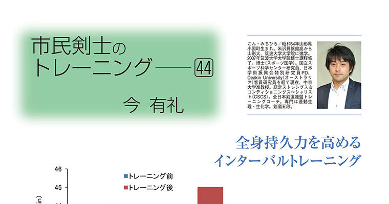 【コラム】市民剣士のトレーニング44 今有礼 -2015年3月号-