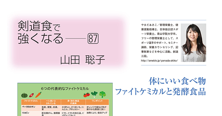 【コラム】剣道食で強くなる87 山田聡子 -2016年2月号-